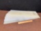 Quadrant Plastics Translucent White Polypropylene Sheets 32x13x3/8 - 4pcs