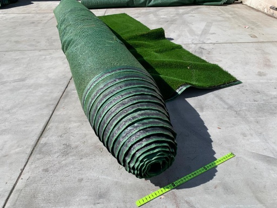 15' Wide x ?? Artificial Grass / Turf Roll - Dark Green