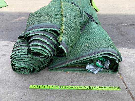 15' Wide x ?? Artificial Grass / Turf Rolls - 3 ROLLS on a GIANT PALLET - Dark Green