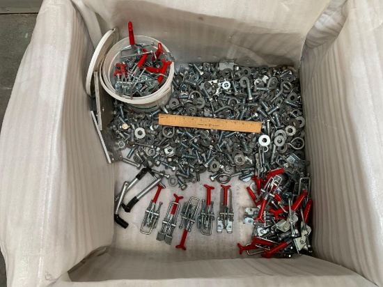 Box with Mixed Hardware / Bolts Nuts Clamps Eyebolts