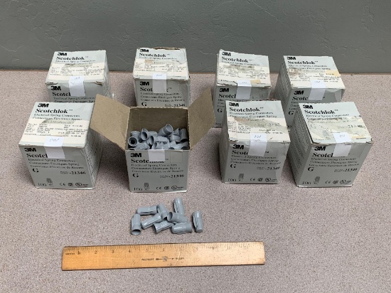 8boxes - 3M Scotchlok 054007-21346 Electrical Spring Connectors Gray