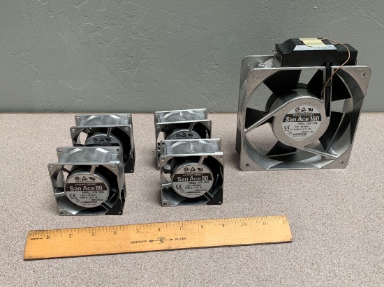 5pcs - Sanyo Denki San Ace 80 & 160 Cooling Fans