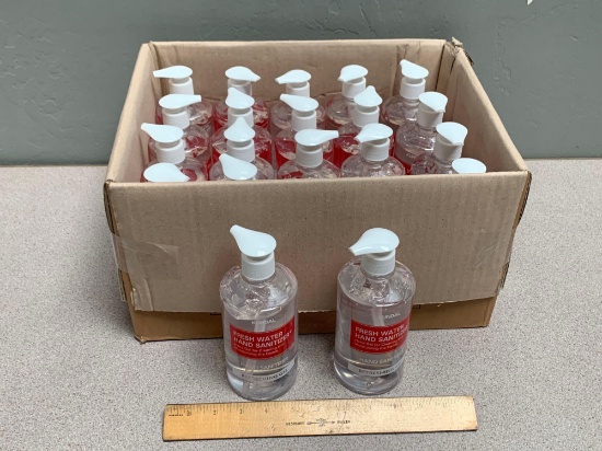 20pcs - Kundal Fresh Water Hand Sanitizer Gel 16.9 oz / 500ml Bottles NEW