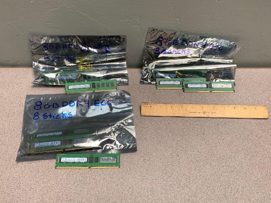 24pcs - Workstation / Server / Computer 8GB DDR4 ECC Registered DIMM Memory