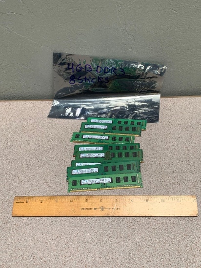 8pcs - Computer DIMM Memory Modules 4GB DDR3 PC3-12800U PC3-10600U