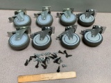 8pcs - MedCaster & SCC Medical Caster Wheels