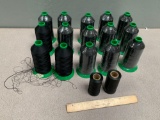15rolls - American & Efird A-A-59826 Heavy Duty Black Nylon Filaments Rolls