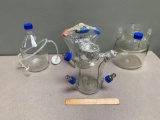 4pcs - BellCo / Kimax Laboratory Bio-Reactor Vessal Glassware