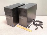 2pcs - Dell Optiplex 9020 Mini Tower PC Intel i7 4th Gen 32GB 500GB NO OS
