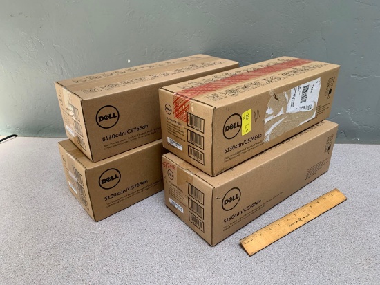 4pcs - Dell 5130cdn C5765dn Color Laser Printer Imaging Drums / Black Cyan Magenta & Yellow