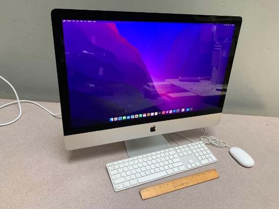 Apple iMac17,1 AIO Computer 27" LCD 3.2GHz Quad Intel i5 32GB 1TB AMD Radeon Monterey