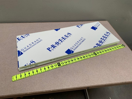 5pcs - Proteus Polypropylene PP 32"x13"x3/8" White Sheets