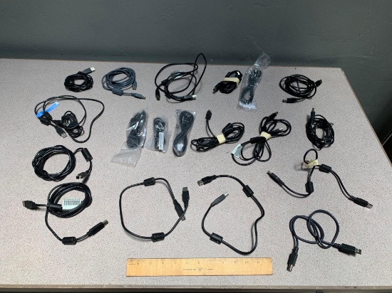 19pcs - USB Type A Cables to Type B