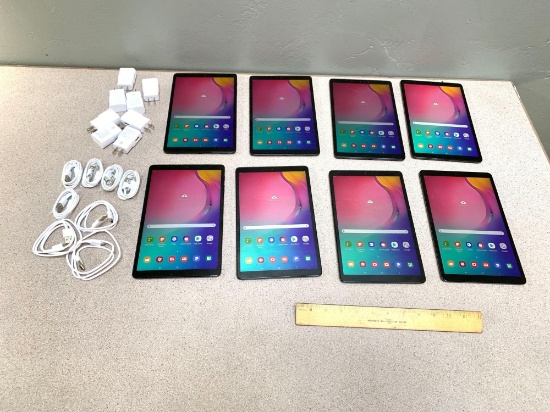 8pcs - Samsung SM-T510 Galaxy Tab A 32GB Android 9.0 Tablets