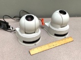 2pcs - Sony EVI-D80N Security / Surveillance PTZ Video Cameras