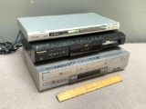 3pcs - Sony / Panasonic DVD Players & VCR
