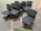 Rolling Office Computer Chairs Office Master 8pcs