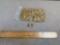 200pcs - Brass Hex Screw 1/4-20x3/4