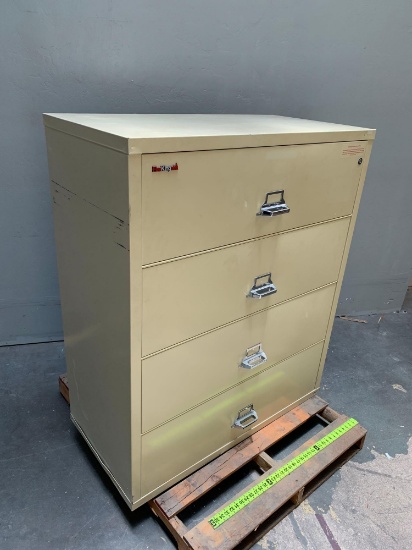 FireKing 4 Drawers Fire Resistance File Cabinet 44" x 22" x 53" NO KEY / LOCKED