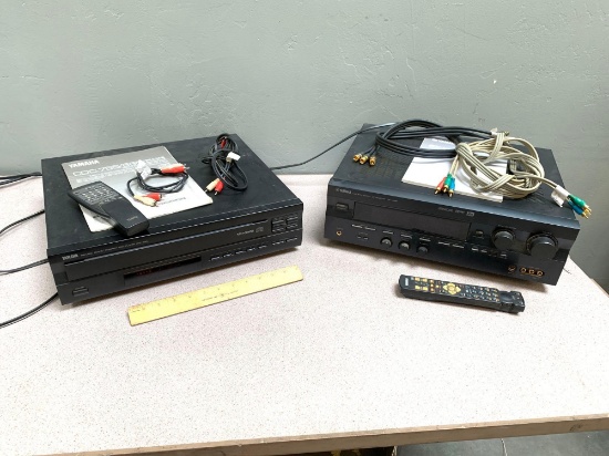 2pcs - Yamaha RX-V596 AV Receiver & CDC-565 CD Player