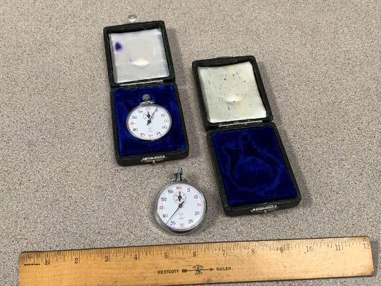 2pcs - Chinese Diamond Mechanical Stopwatches