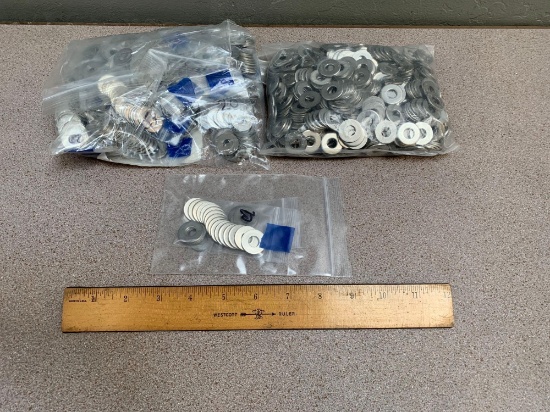3/8" Stainless Steel Flat Washers - 1200+ pcs