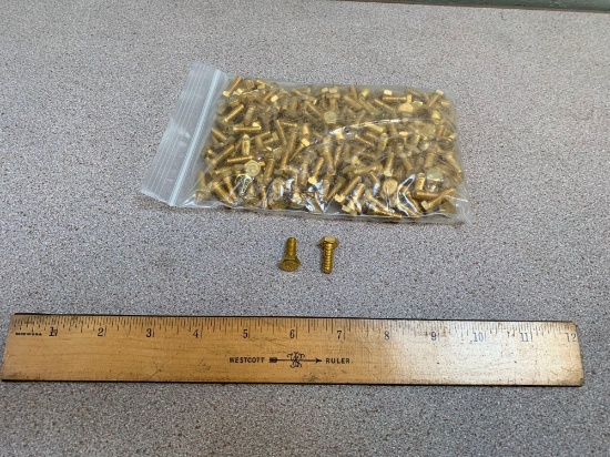 200pcs - Brass Hex Screw 1/4-20x3/4