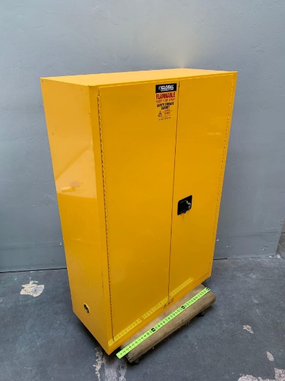 Global Industrial Flammable Safety Stoage Cabinet 43" x 18" x 65"