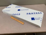 5pcs - Quadrant PROTEUS Polypropylene White Plastic Sheets / Panels PEWM09 32