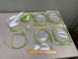 24pcs - Yellow & Green Flat Ground Straps
