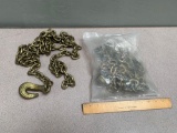 CM Coil Proof Cargo Binding Chain w/bent Hook 3/8
