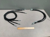 6pcs - Parker 422/421-4 Hydraulic Hoses 3ft & 6ft / 3250psi
