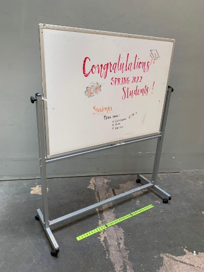 Rolling Information / Classroom Whiteboard 46" x 33"
