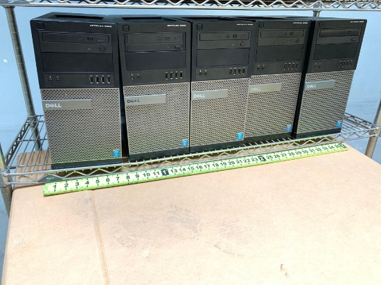 5pcs - Dell Optiplex 9020 Mini Tower Computers Intel i7-4770 3.4GHz 32GB 500GB NO OS HDMI DP