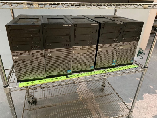 5pcs - Dell Optiplex 9010 Mini Tower Computer Intel i5-3550 3.3GHz 16GB NO HD DVI DP Blu-Ray