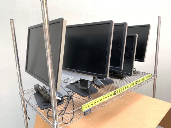 5pcs - Dell U2412Mb Ultrasharp 24" LCD Computer Monitors with Speakers