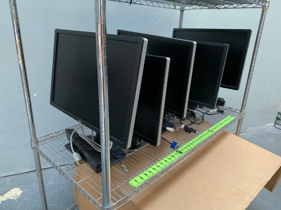 5pcs - Dell U2412Mb Ultrasharp 24" LCD Computer Monitors with Speakers
