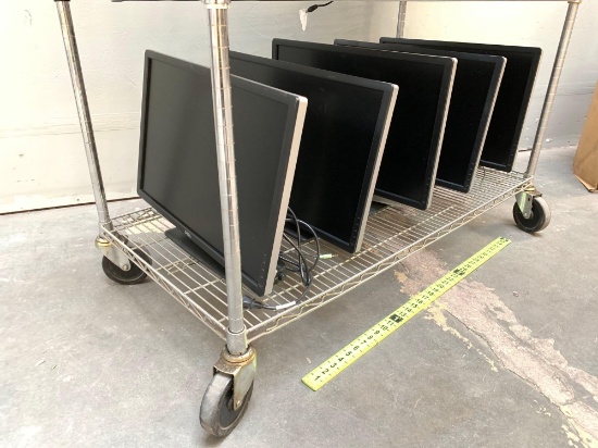 5pcs - Dell U2412Mb Ultrasharp 24" LCD Computer Monitors with Speakers