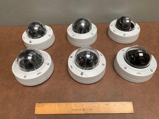6pcs - Axis P3228-LV 4k Dome IP Cameras