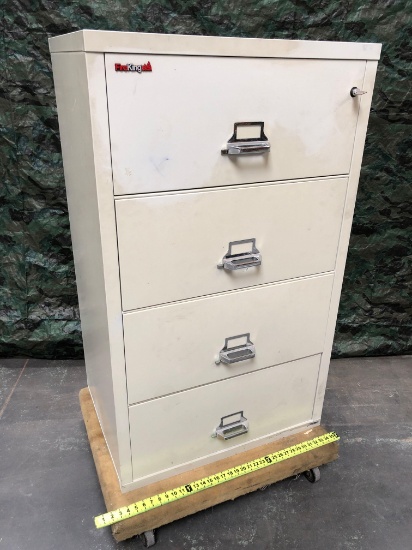 FireKing 4 Drawers Fire Resistance Filing Cabinet 31" x 23" x 52.5"