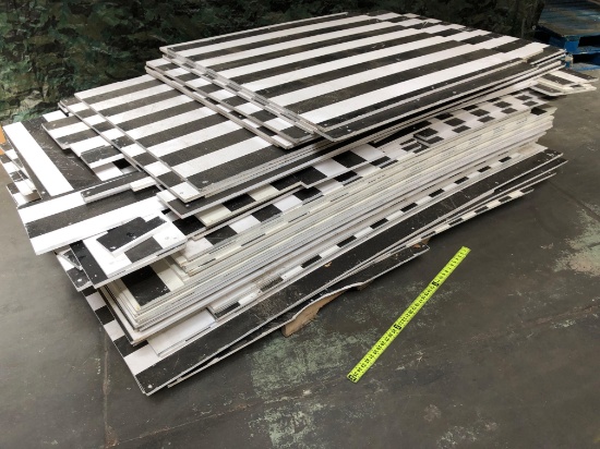 Huge Pallet Lot - 1/2" Printed / Striped PVC Panels