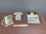 3pcs - Vintage Telephones & Ameriphone TTY Printer