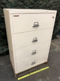 FireKing 4 Drawers Fire Resistance Filing Cabinet 37.25