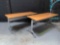 2pcs - OMNI Pacific TNG2460 Nesting / Foldable Rolling Table 60