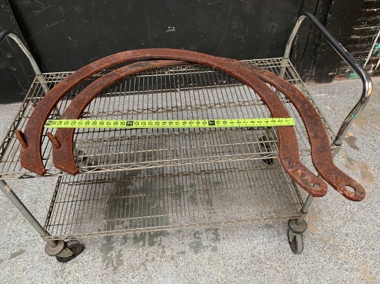 2pcs - Vintage Curve Metal Beam / Hook