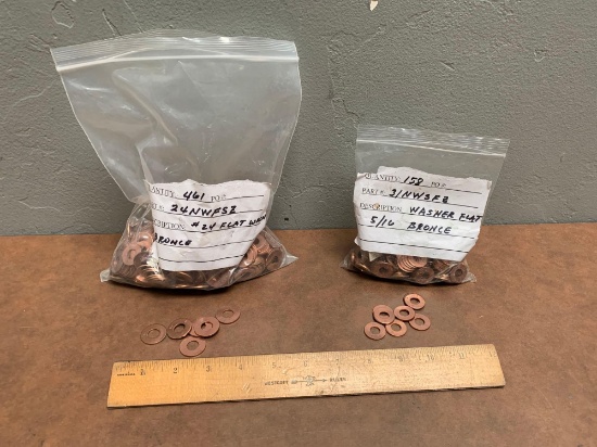 619pcs - Bronze Flat Washer 5/16" & 24mm
