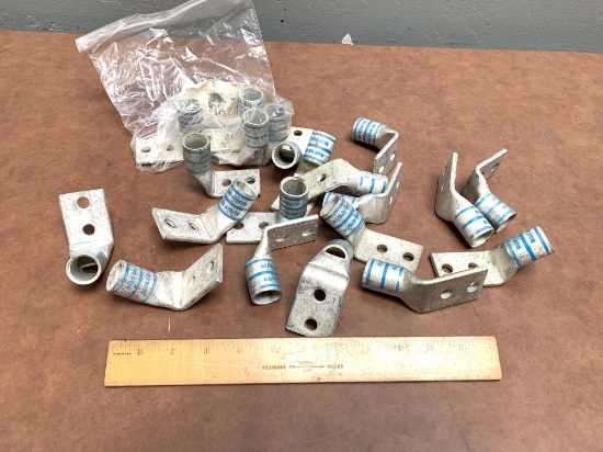 Burndy Blue Die 470/19 YA34L-2TC38-FX Compression Copper Lug 350kcmil L Type - 9.5lbs