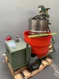 Fill-Rite 24V DC Re Fueling Cart - 55gal Stainless Drum Gas transfer tank