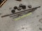 3 Barbells & Various Steel Weight Plates