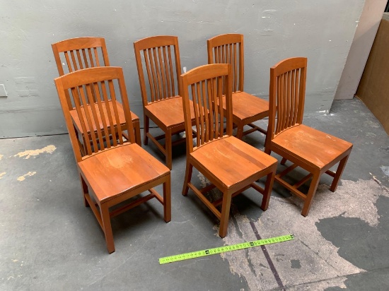 6pcs - Wooden Dining Chairs